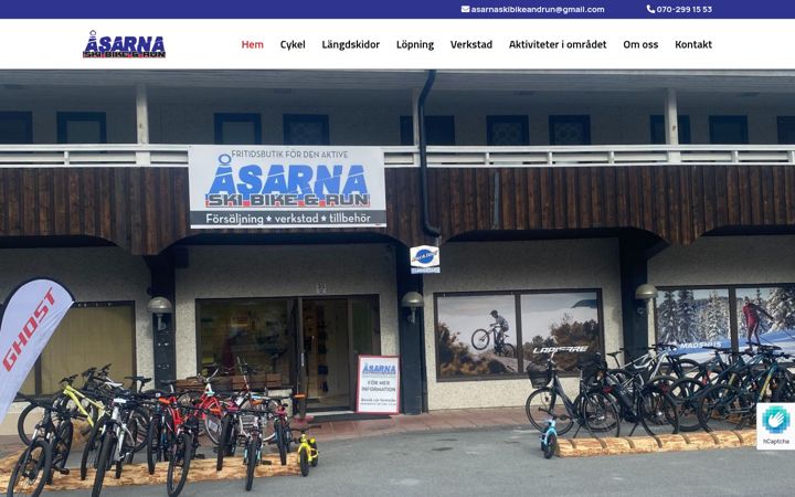 Screenshot of asarna-ski-bike-run.se