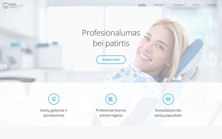 Screenshot of asarospraktika.lt
