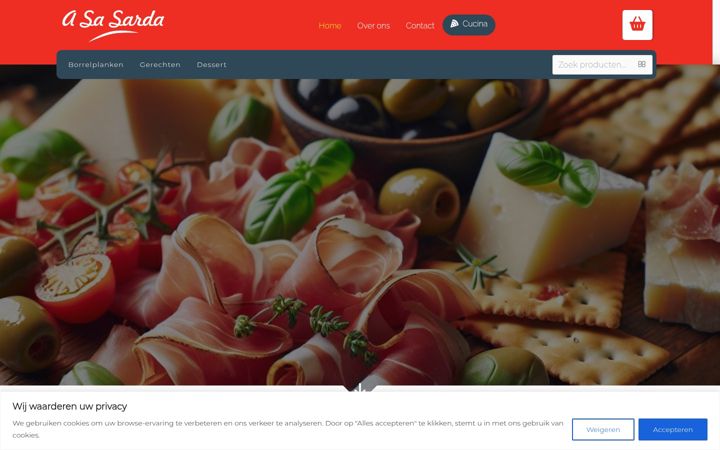 Екранна снимка на asasarda.nl