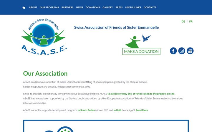 Екранна снимка на asase.org