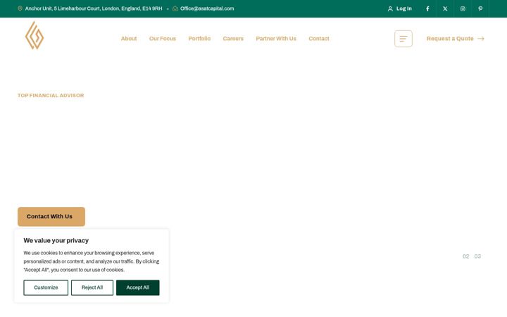 Screenshot of asatcapital.com