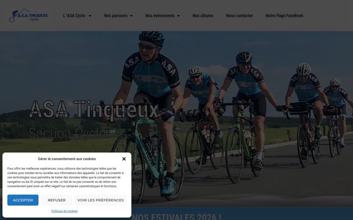 Ekraanipilt saidist asatinqueux-cyclo.fr