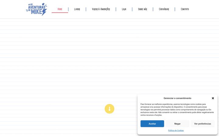 Screenshot ta' asaventurasdemike.com.br