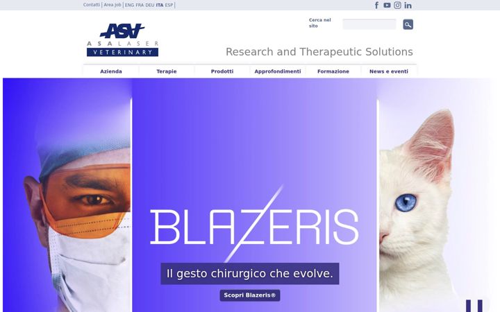 Screenshot of asaveterinary.com