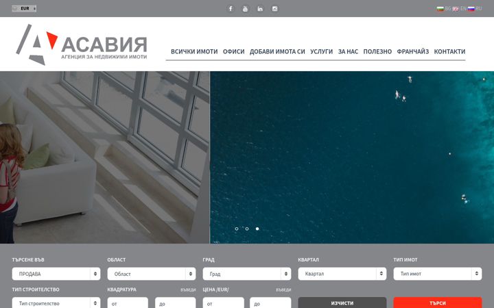 Screenshot of asavia.eu