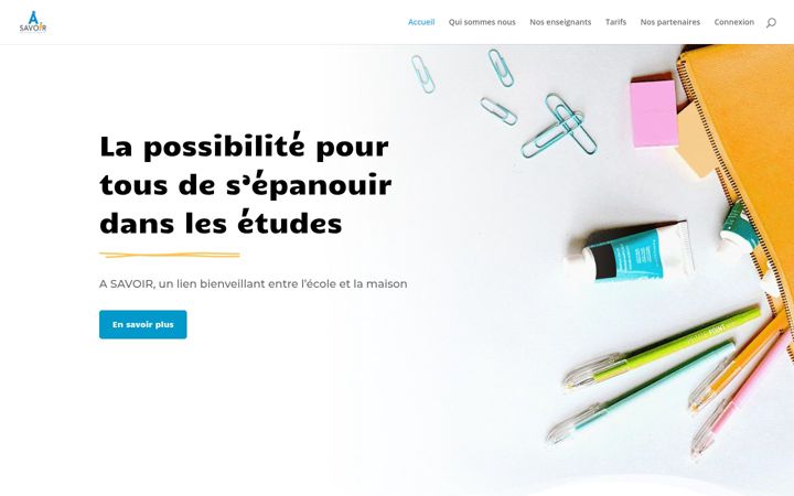 Screenshot of asavoir-cours.fr