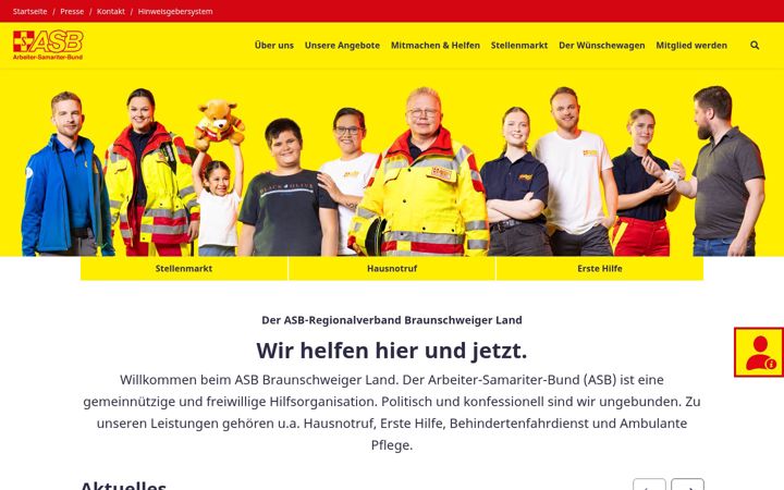 Zrzut ekranu asb-bs.de