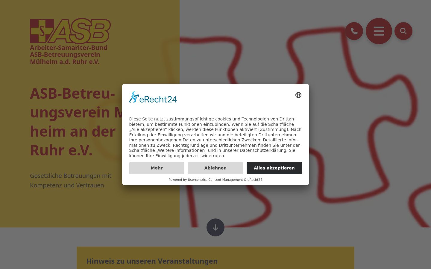 Zrzut ekranu banera zgody wyświetlanego przed jakąkolwiek interakcją