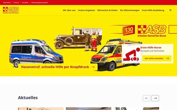 Screenshot of asb-helmstedt.de
