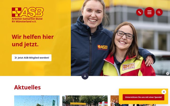 Snímek obrazovky asb-muensterland.de