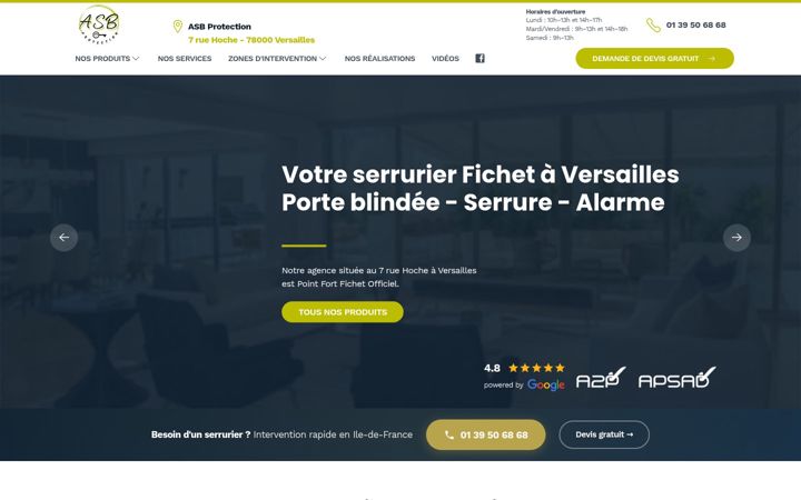 Screenshot of asb-protection.com