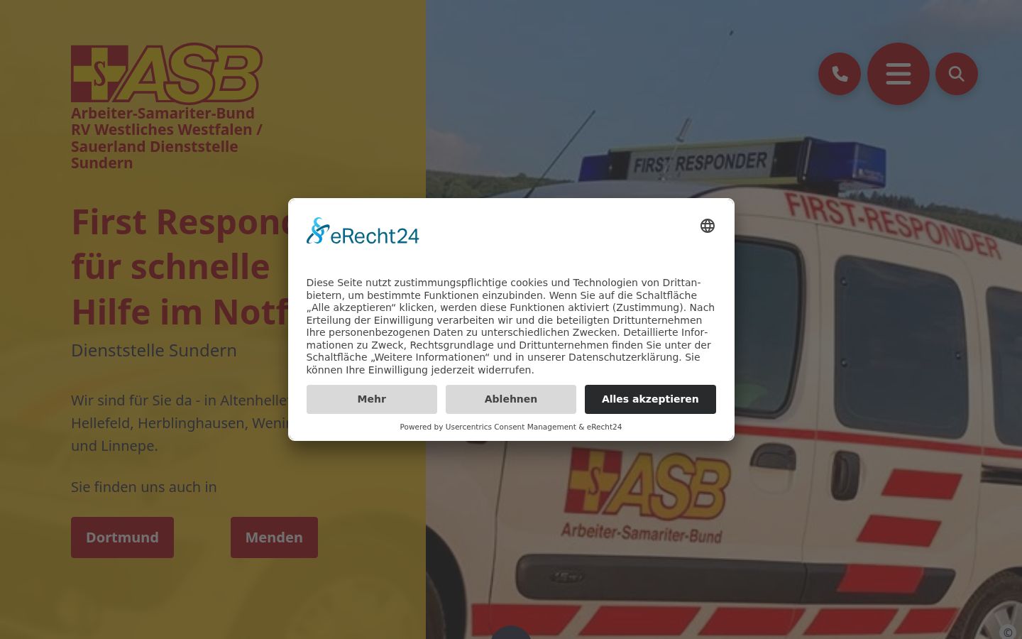 Screenshot tal-banner tal-kunsens muri qabel kwalunkwe interazzjoni