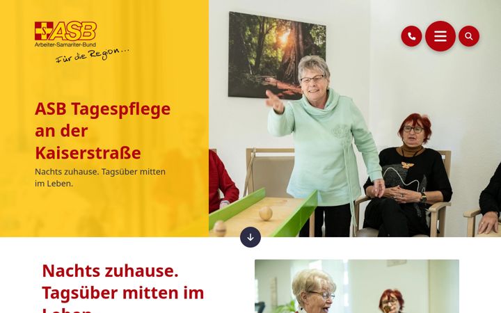 Ekrano kopija asb-tagespflege-herne.de
