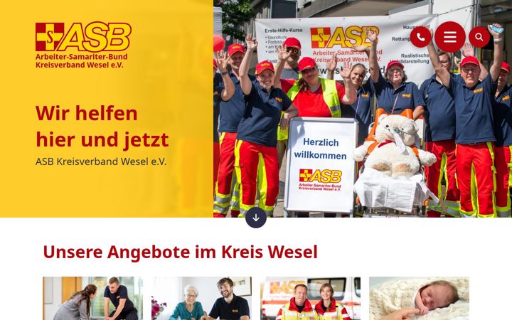 Screenshot of asb-wesel.de