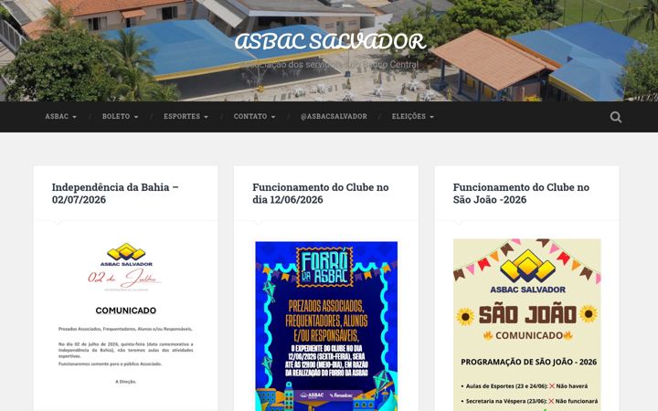 Zrzut ekranu asbacsalvador.com.br