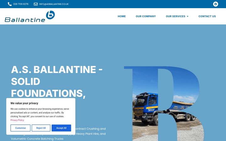 Screenshot of asballantine.co.uk