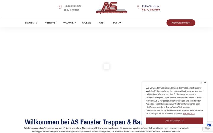 Screenshot of asbauelemente.de