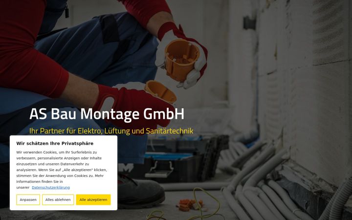 Screenshot of asbaumontage.de