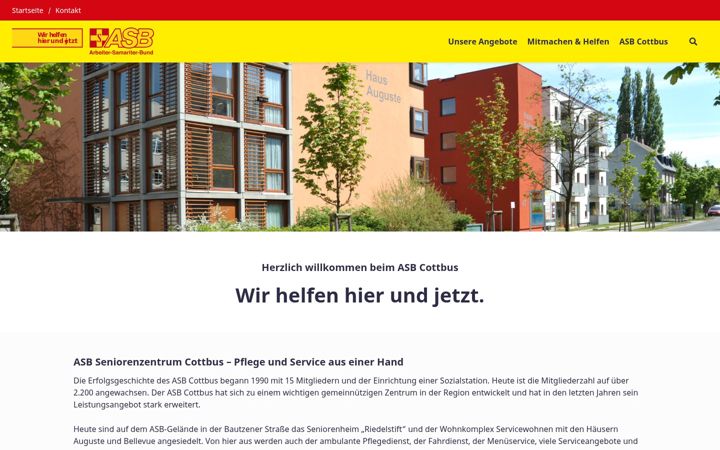 Screenshot of asbcottbus.de
