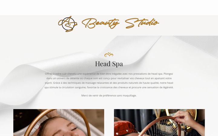 Screenshot of asbeautystudio.fr