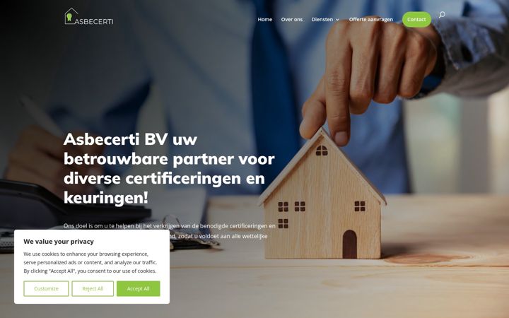 Screenshot of asbecerti.be