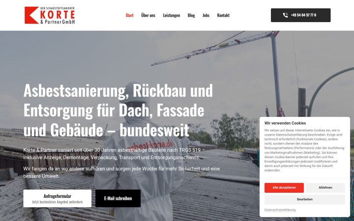 Képernyőkép: asbest-korte.de