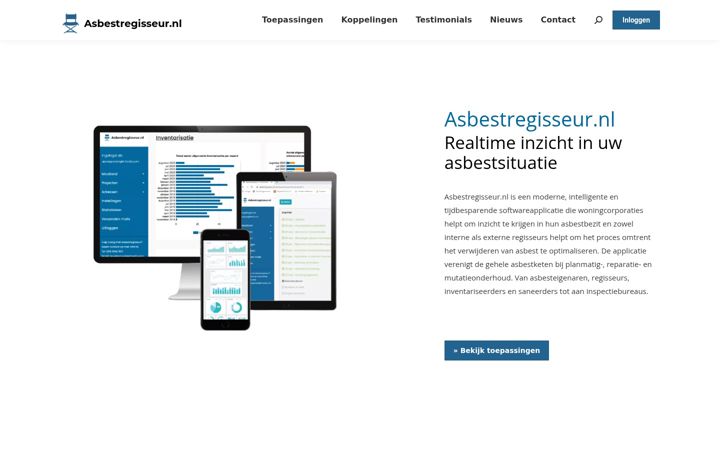 Snímek obrazovky asbest-regisseur.nl