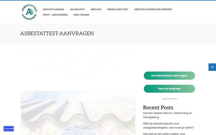 Screenshot of asbestattest-aanvragen.be