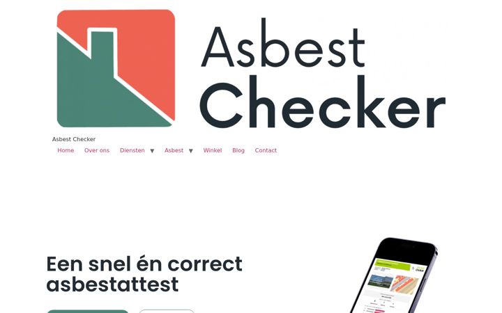 Screenshot of asbestchecker.be
