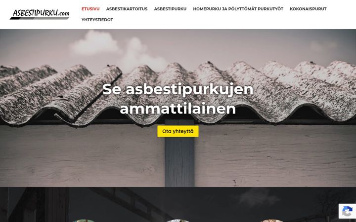 Ekraanipilt saidist asbestipurku.com
