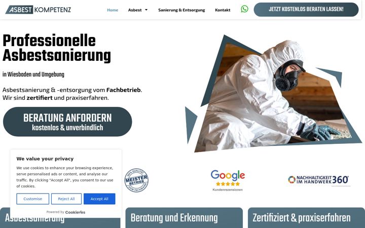Screenshot of asbestkompetenz.de