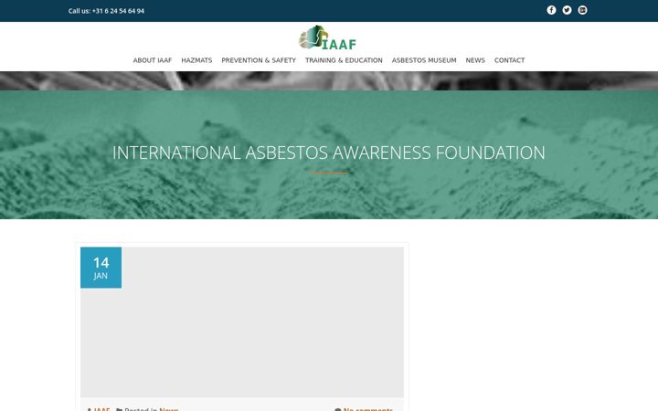 Screenshot of asbestos-foundation.com