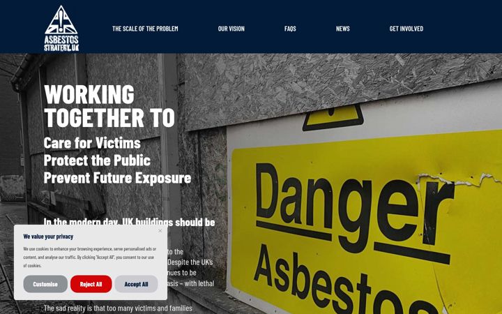 Screenshot of asbestos-strategy.uk