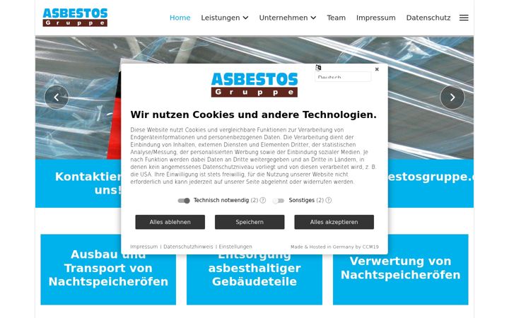 Képernyőkép: asbestosgruppe.de