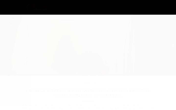 Screenshot of asbestosremovalburystedmunds.co.uk