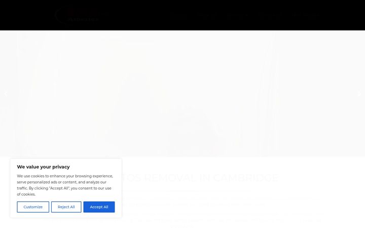 Screenshot of asbestosremovalincambridge.co.uk
