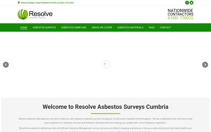 Ekrānuzņēmums no asbestossurveyscumbria.co.uk