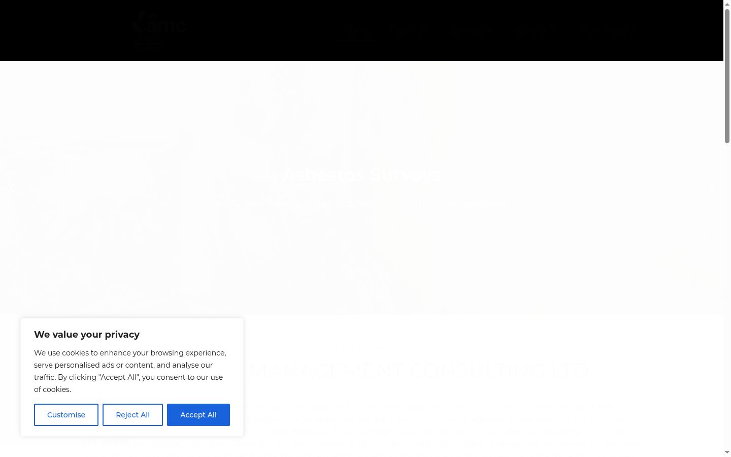Screenshot του banner συγκατάθεσης που εμφανίστηκε πριν από οποιαδήποτε αλληλεπίδραση