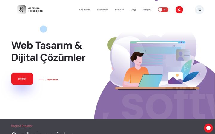 Screenshot of asbilisim.com.tr