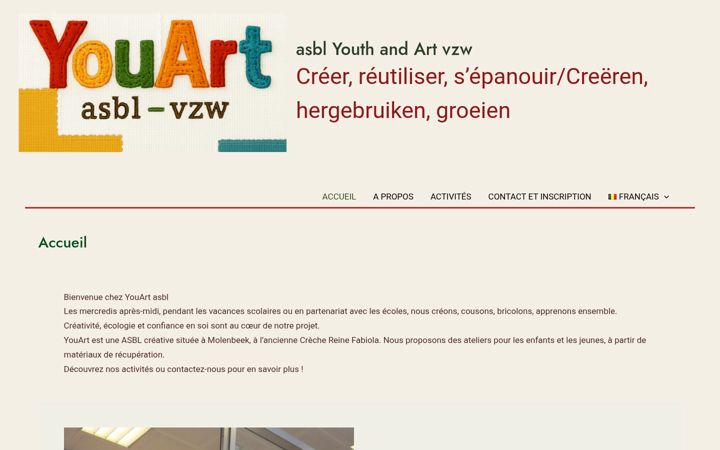 Screenshot of asblyouartvzw.be