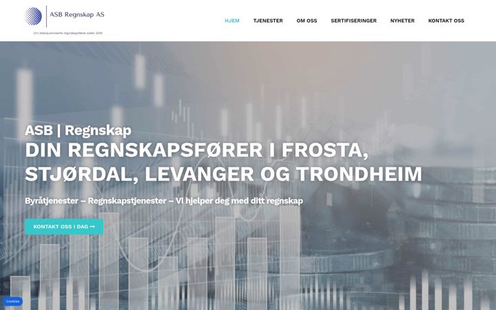 Screenshot of asbregnskap.no