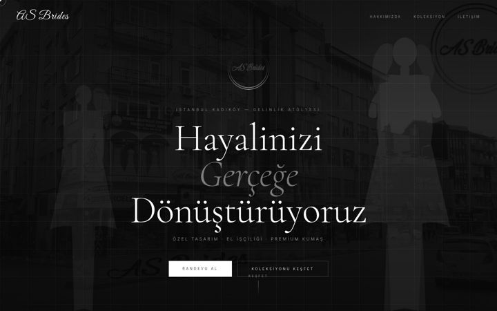 Screenshot of asbrides.com.tr