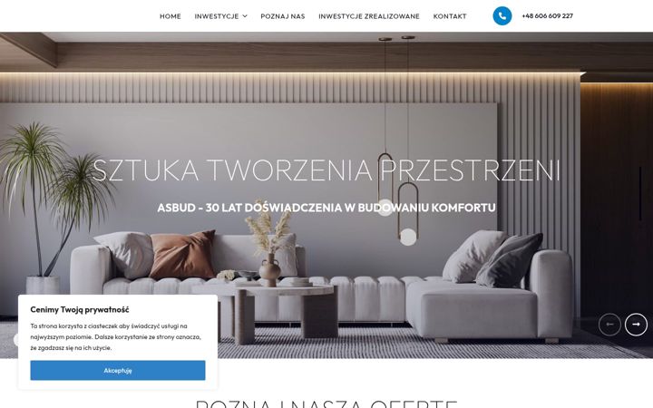 Screenshot of asbud.eu