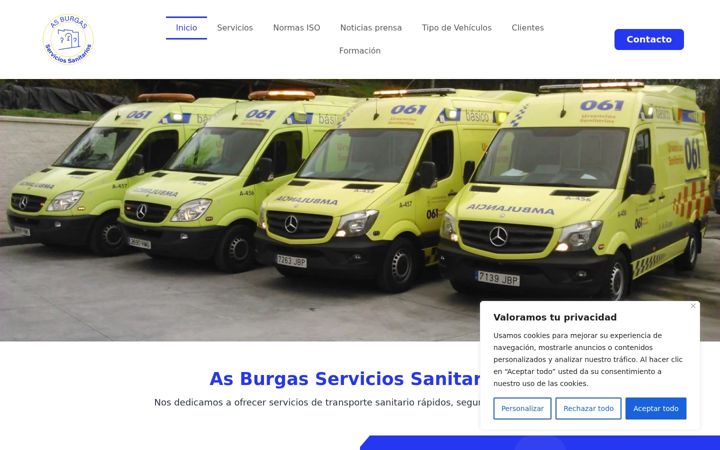 Screenshot of asburgasserviciossanitarios.com
