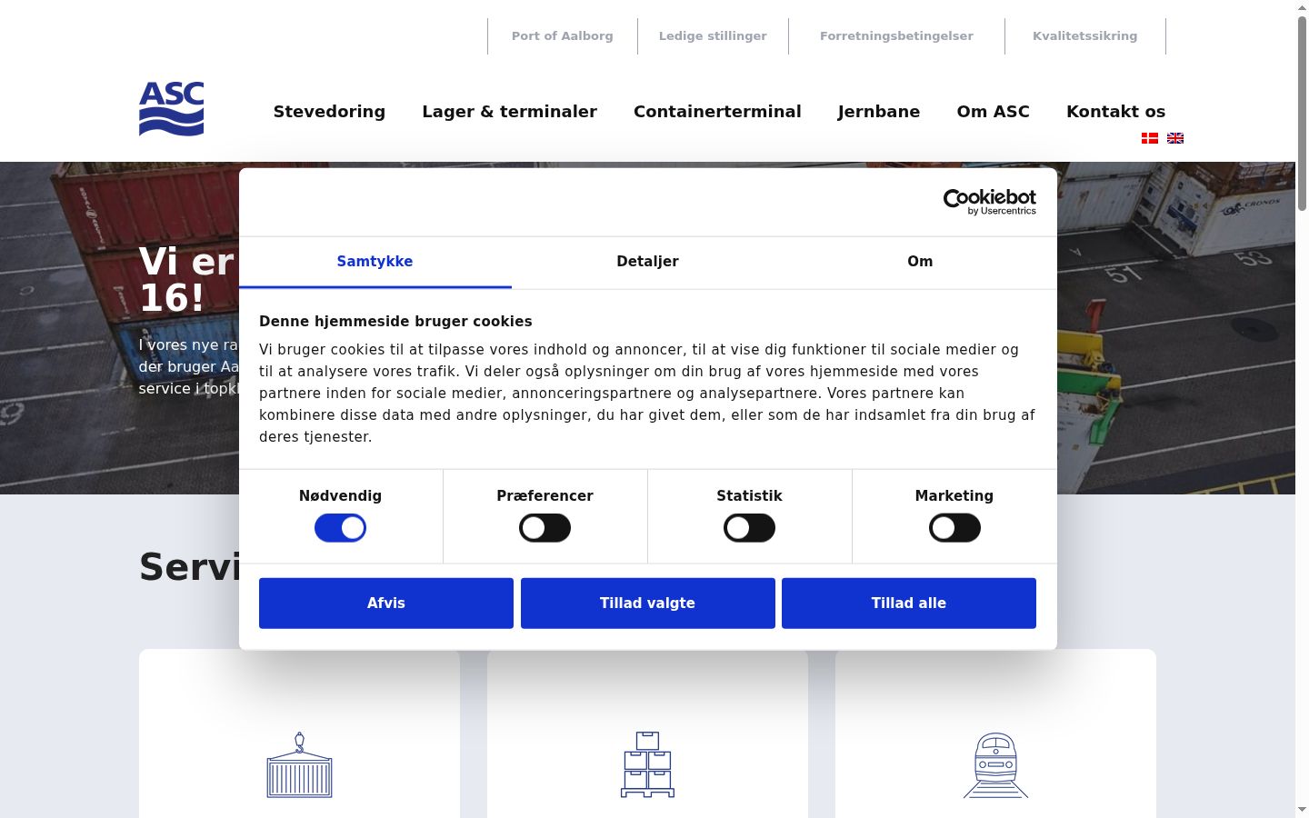 Screenshot des Einwilligungsbanners vor jeglicher Interaktion