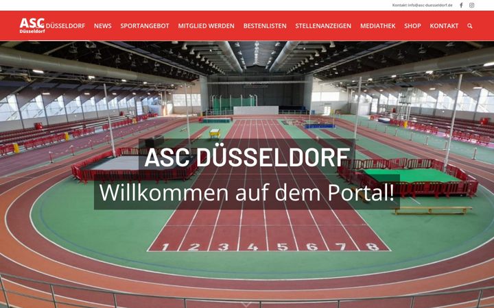 Екранна снимка на asc-duesseldorf.de