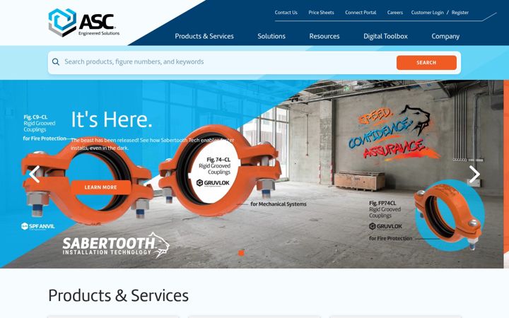 Screenshot of asc-es.com