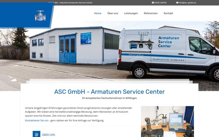 Screenshot of asc-gmbh.eu