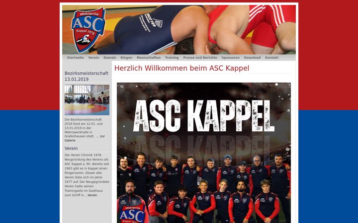 Snimka zaslona za asc-kappel.de