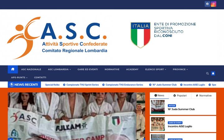 Screenshot of asc-lombardia.it